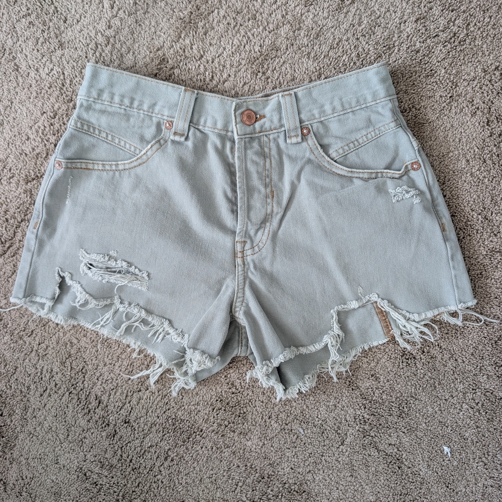 We The Free Now Or Never Mint Green Shorts